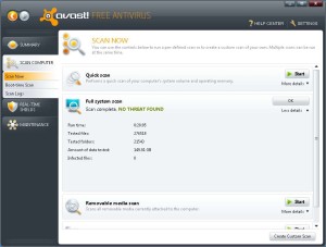 avsat! 5.0 Virus Scan Results
