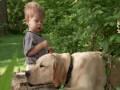 Little Boy and Dog