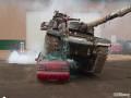 Crush Car With Tank