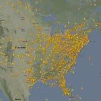 Thanksgiving Air Traffic Timelapse