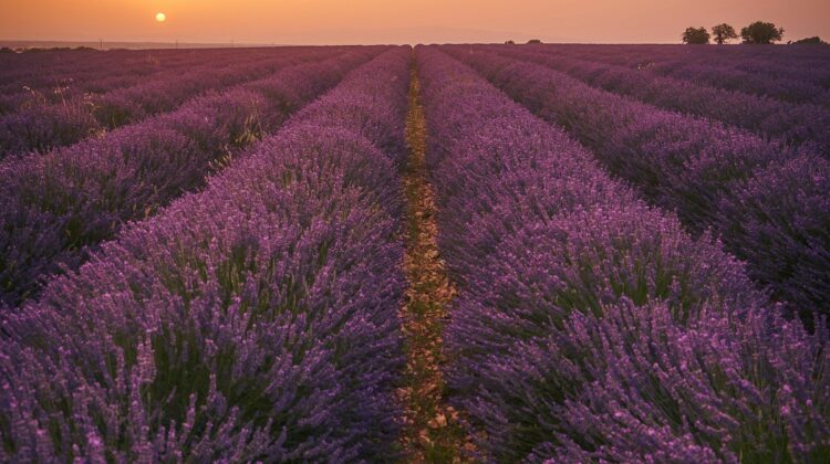 A field of Lavender. Valensole, France. Photo by Mylène Haudebourg