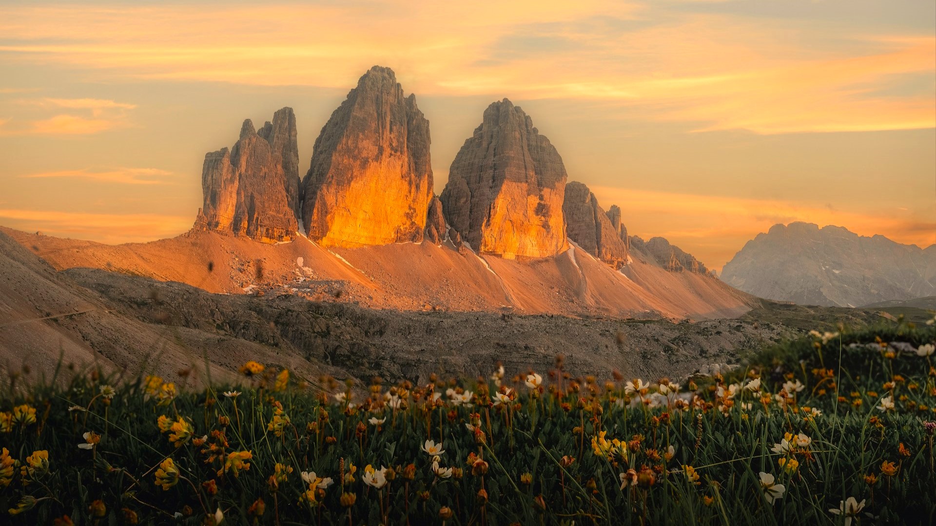 Three peaks of Lavaredo, Sexten Dolomites of northeastern Italy. Photo by eberhard grossgasteiger
