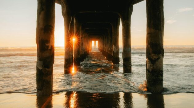 Sunset at Manhattan Beach Pier, Manhattan Beach, United States. Photo by Chris Saran