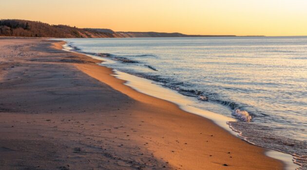 Evening light along Lake Superior's shore in Grand Marais, MI. Photo by Dave Hoefler