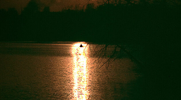 Late night fishing on Mogadore Lake. Mogadore, Ohio. USA Photo by Dick Pratt