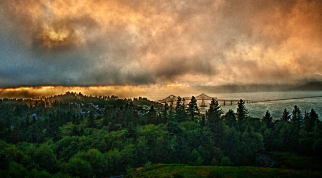 The Columbia River at Astoria, Oregon, USA. Photo by Dick Pratt