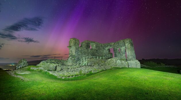 Kendal Castle, a 13th-century ruin located on a hill overlooking Kendal, Cumbria, England. Photo by Jonny Gios