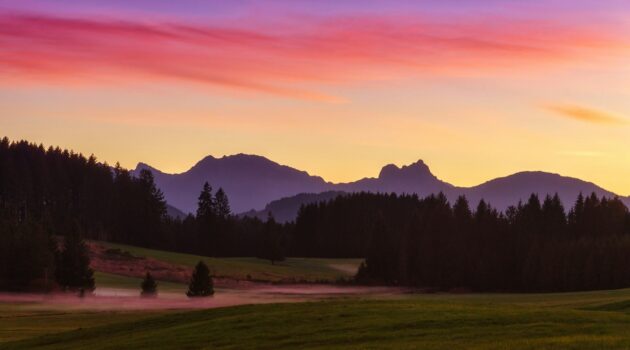 Golden Majesty: Sunset Paints the Mountains. Photo by Johannes Plenio