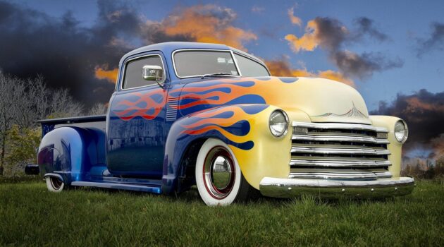 A Hot Rod Truck. Akron, Ohio, USA. Photo by Dick Pratt.