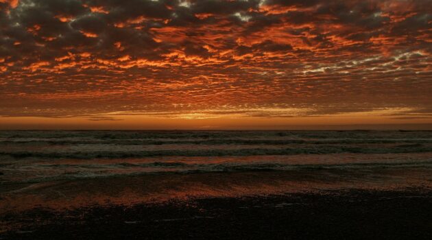 Sunset at Ruby Beach in Olympic National Park. Ruby Beach, Washington, USA. Photo by Brianna Parks