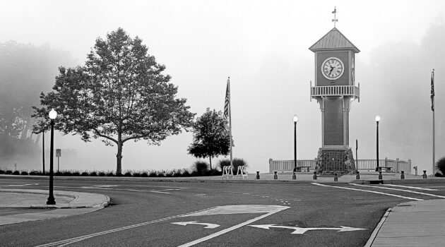 Portage Lakes Clock Tower. Akron, Ohio, USA. Photo by Dick Pratt.