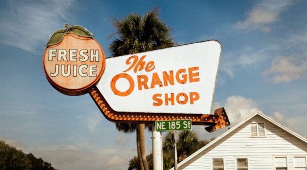 "The Orange Shop" A historic citrus stand in Citra, Florida. Photo by Brooke Balentine