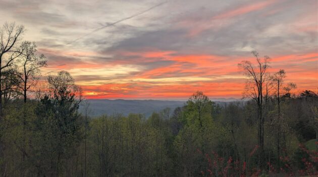 Spring sunrise in the Blue Ridge Mountains. Boone, NC. Photo by BGD