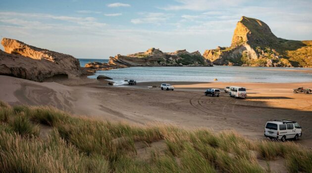 Castlepoint on the Wairarapa coast of the Wellington Region of New Zealand. Photo by James Coleman