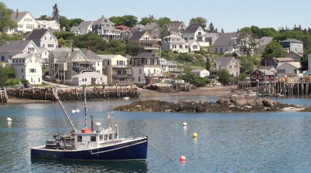 Seaside village in Maine. Photo by Mike Kozak.