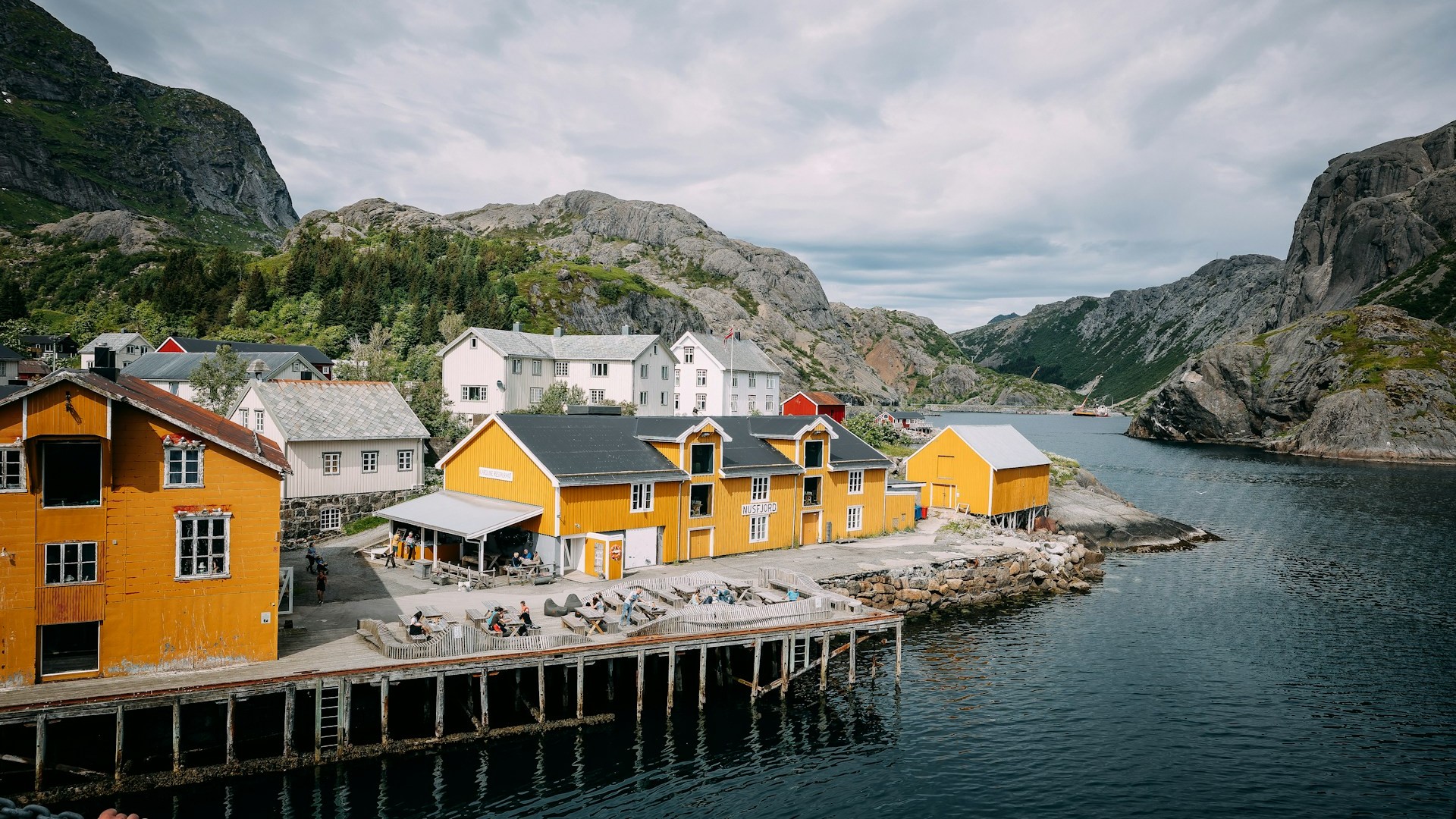 The colorful waterfront of Nusfjord, Norway. Photo by Danny Rienecker
