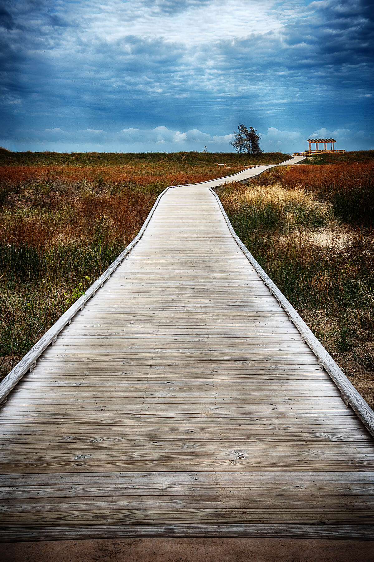 A path to the horizon ... located somewhere close to Cleveland, Ohio, USA. Photo by Dick Pratt