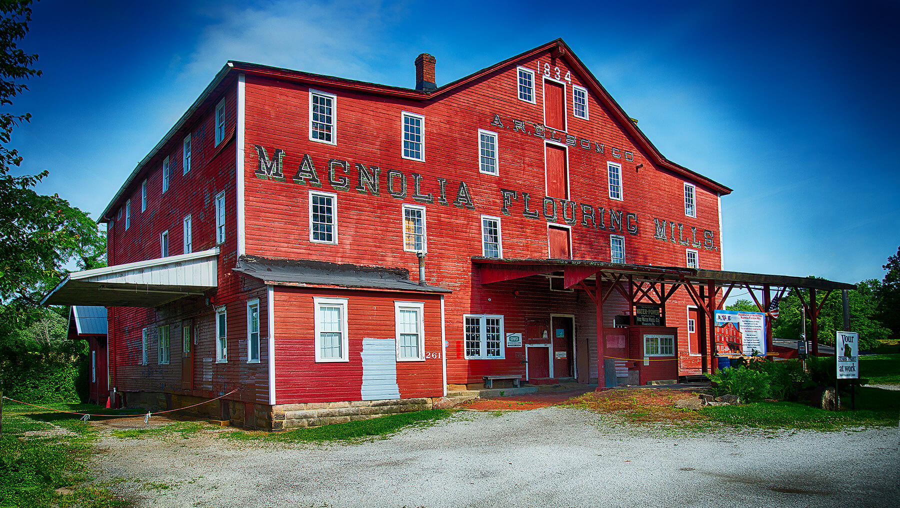 The Magnolia Flouring Mill. Magnolia, Ohio. USA. Photo by Dick Pratt.