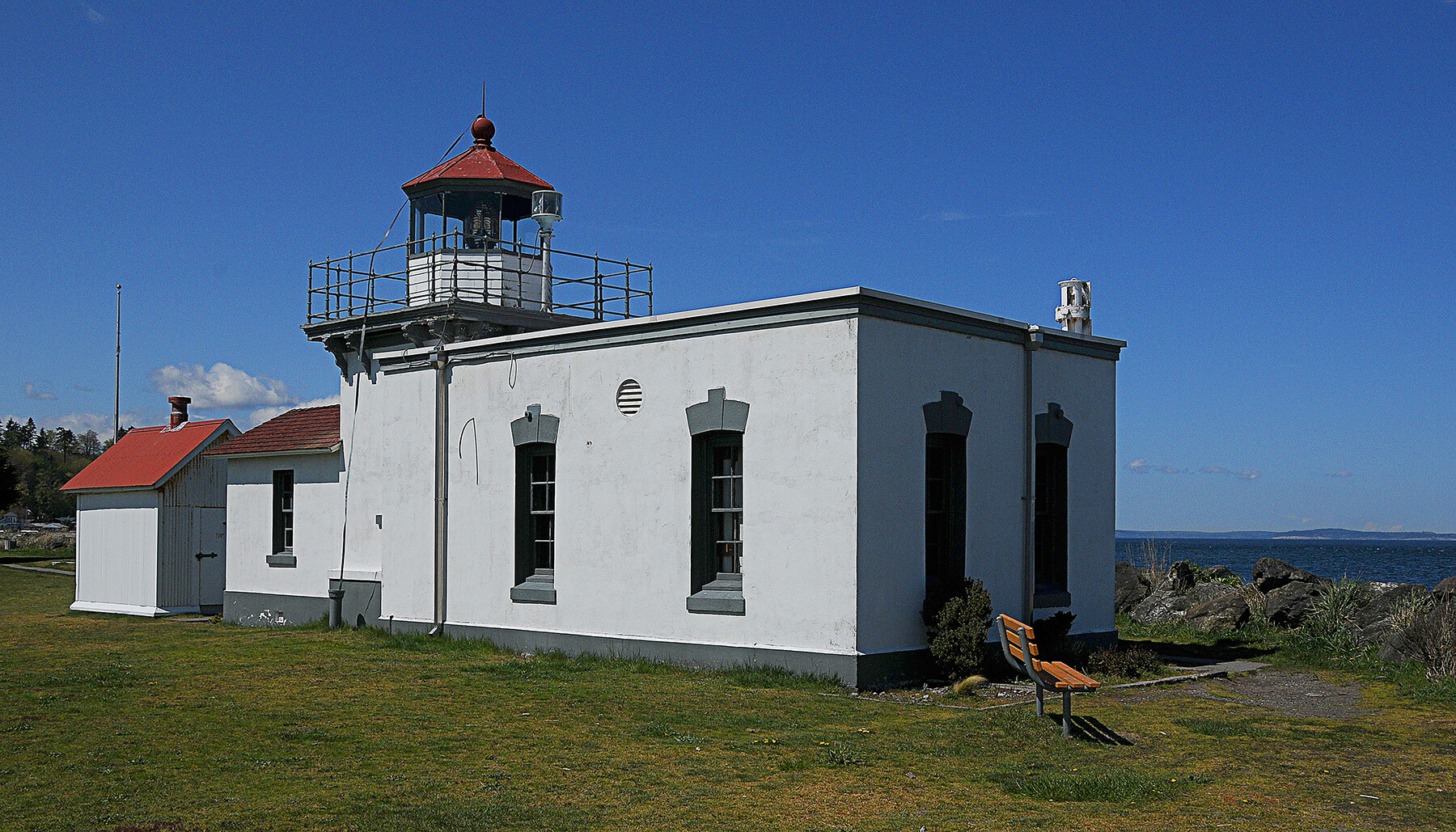 The Point No Point Lighthouse. Hansville, Washington, USA. Photo by Dick Pratt