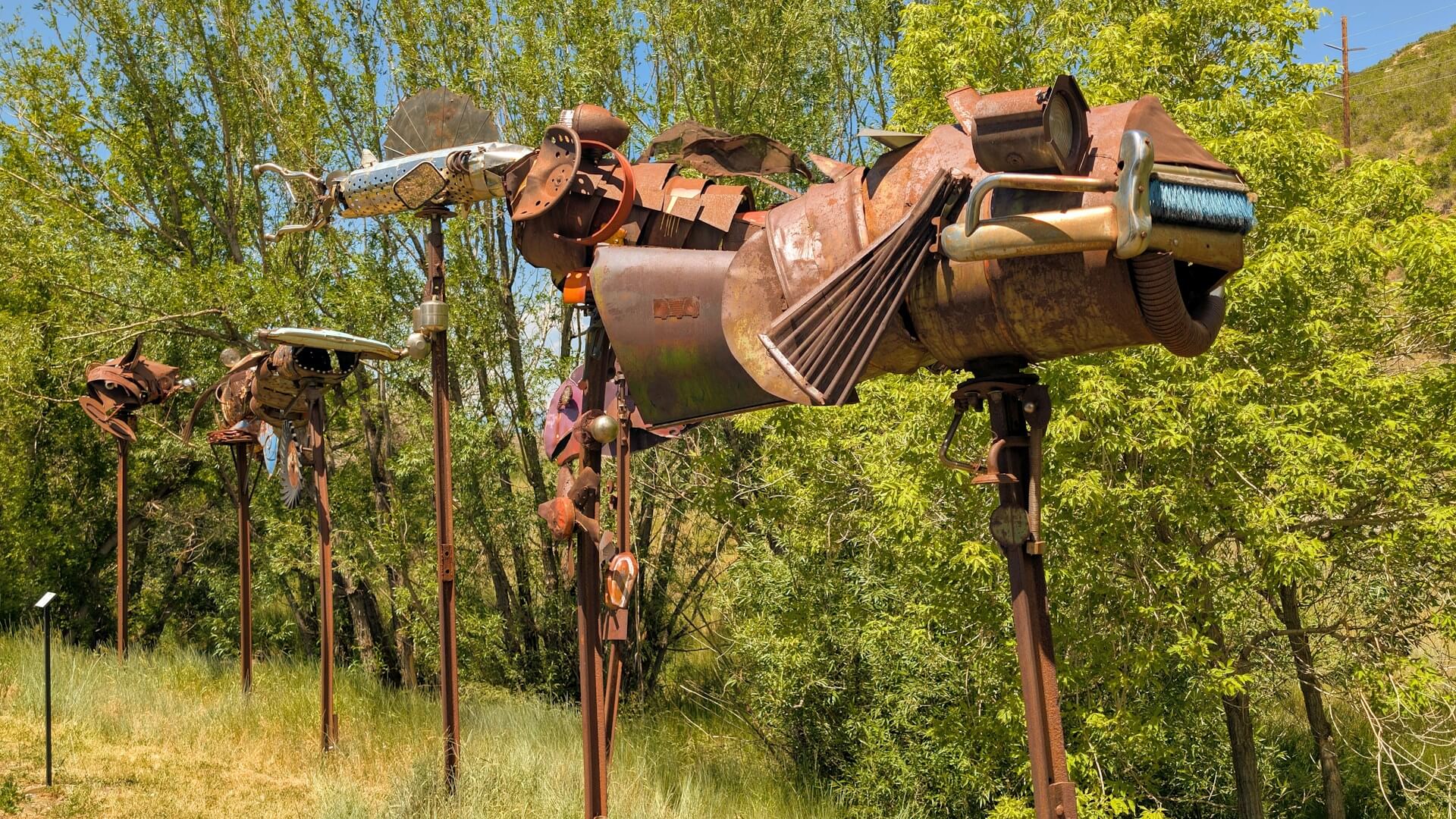 School of Fish sculpture in Park City Utah. Photo by BGD