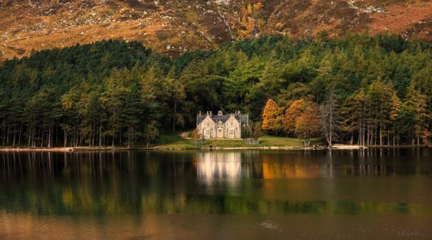 The royal house called Glas Allt Shiel on the banks of Loch Muick, Ballater, UK. Photo by martin bennie