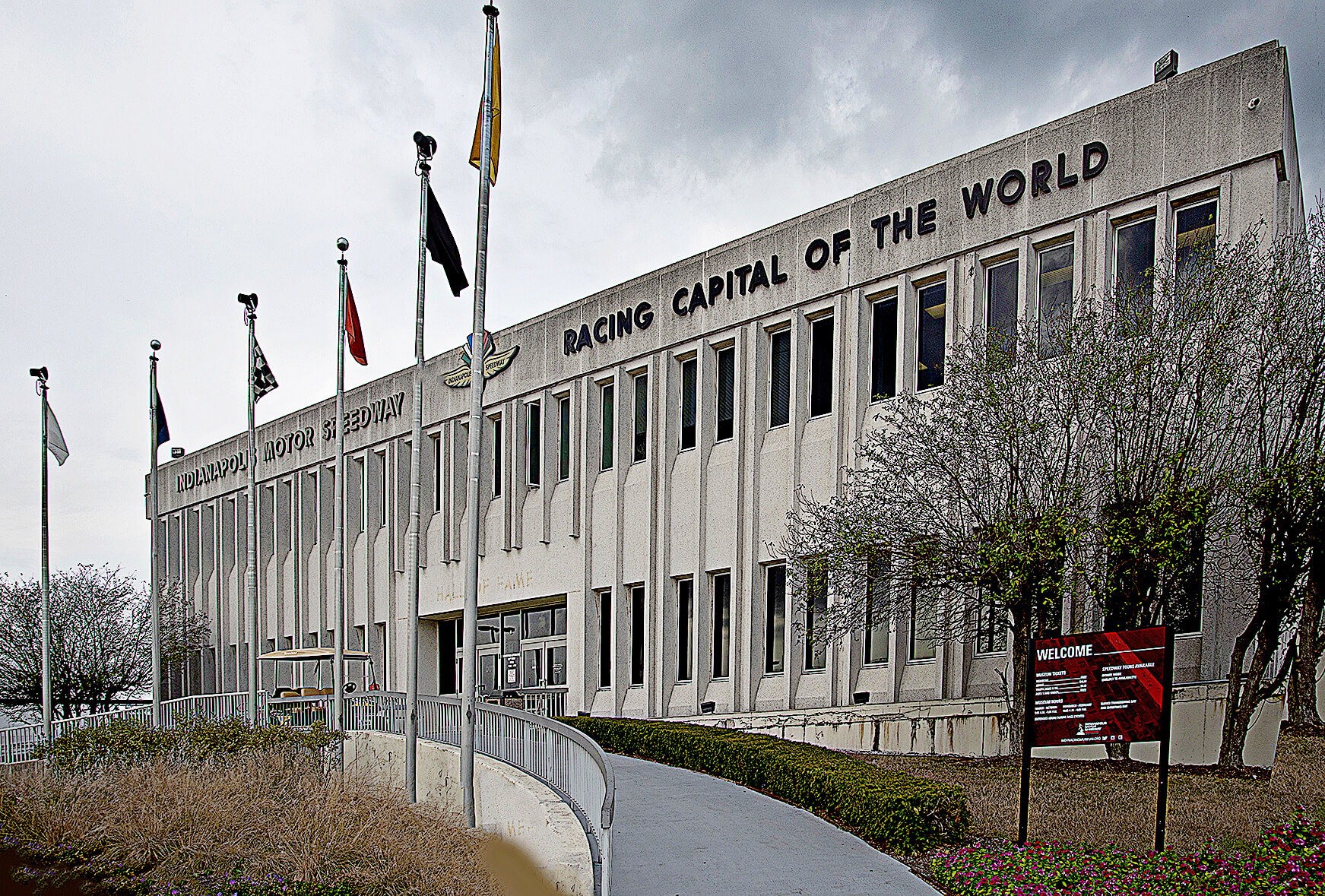 The Indiana Motor Speedway Hall Of Fame. Indianapolis, Indiana, USA. Photo by Dick Pratt