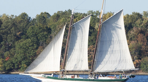Lady Maryland on Magothy River off the Chesapeake Bay. Photo by Alan Hamerstrom