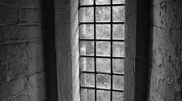 The window in the cell they keep me locked up in... Somewhere in Ohio, USA. Photo by Dick Pratt