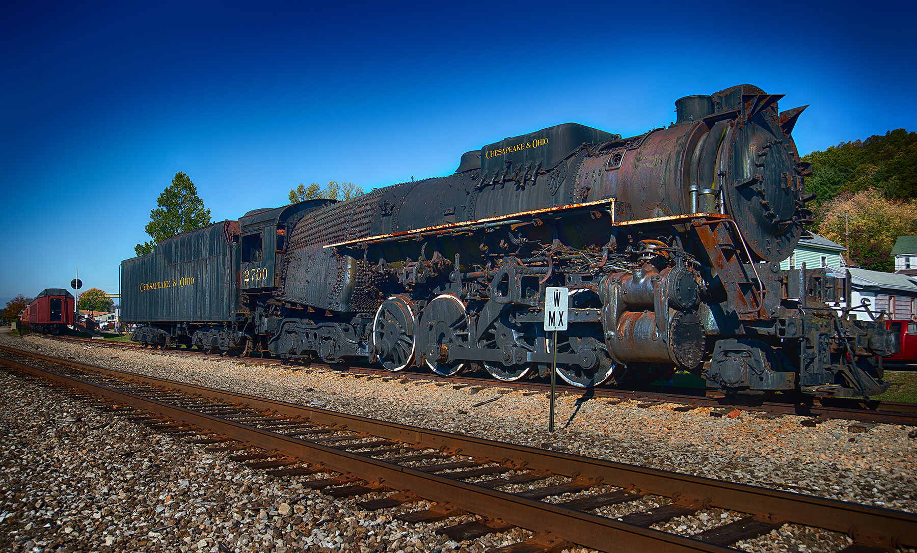 An old train on display somewhere in southern Ohio, USA. Photo by Dick Pratt